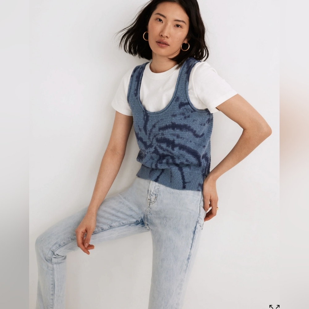 🌟7/25$ MADEWELL Tie-Dye Fairview Sweater Tank